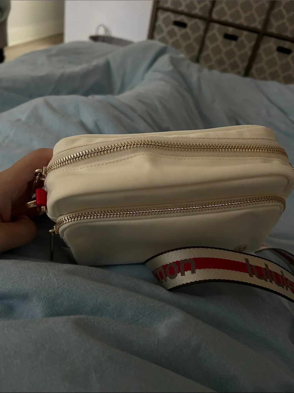 lululemon athletica Cream Double-Zip Crossbody Belt Bag
